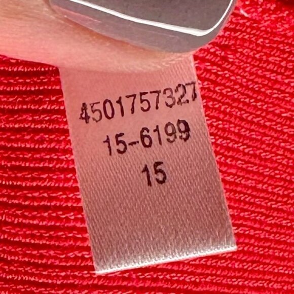 White House Black Market Snap Front Short Sleeve Orange Sweater Blouse Size XL - Picture 8 of 12